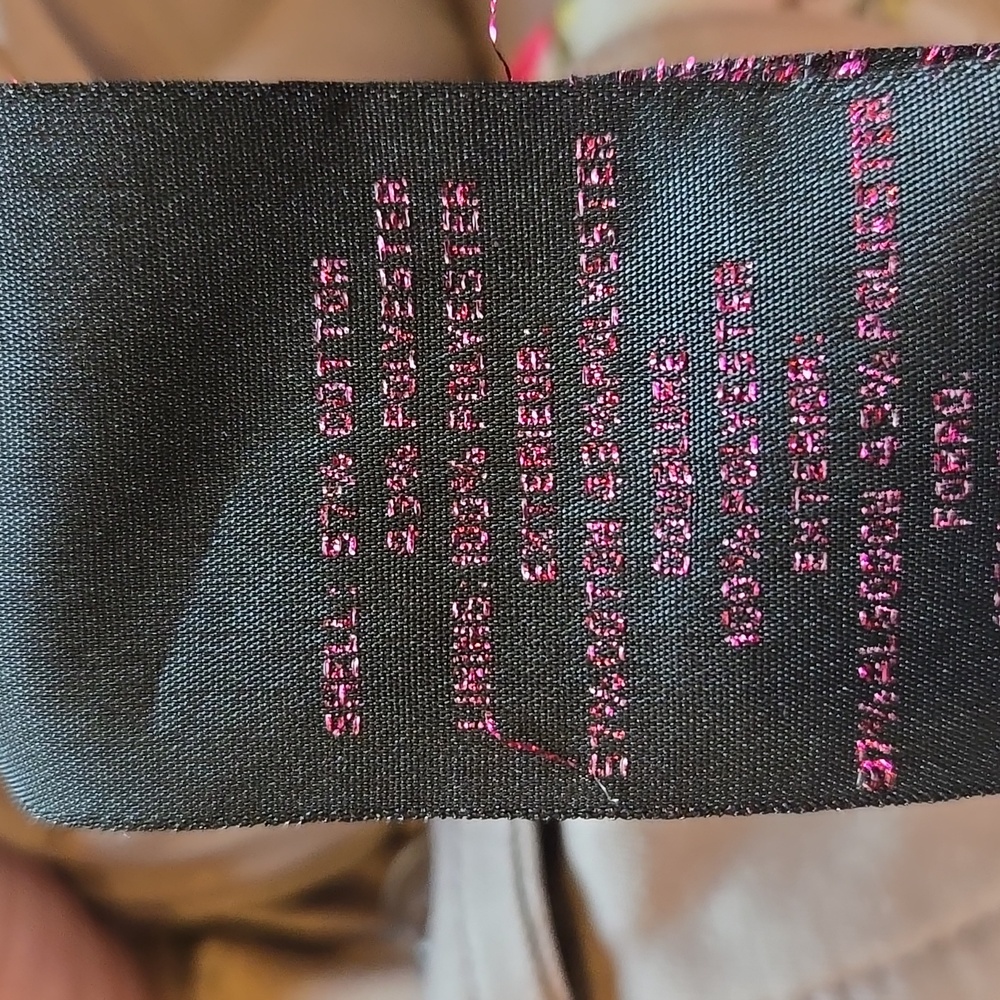 Betsey Johnson Unique Tan/Taupe Ruffle Accent Trench Coat - Picture 11 of 11